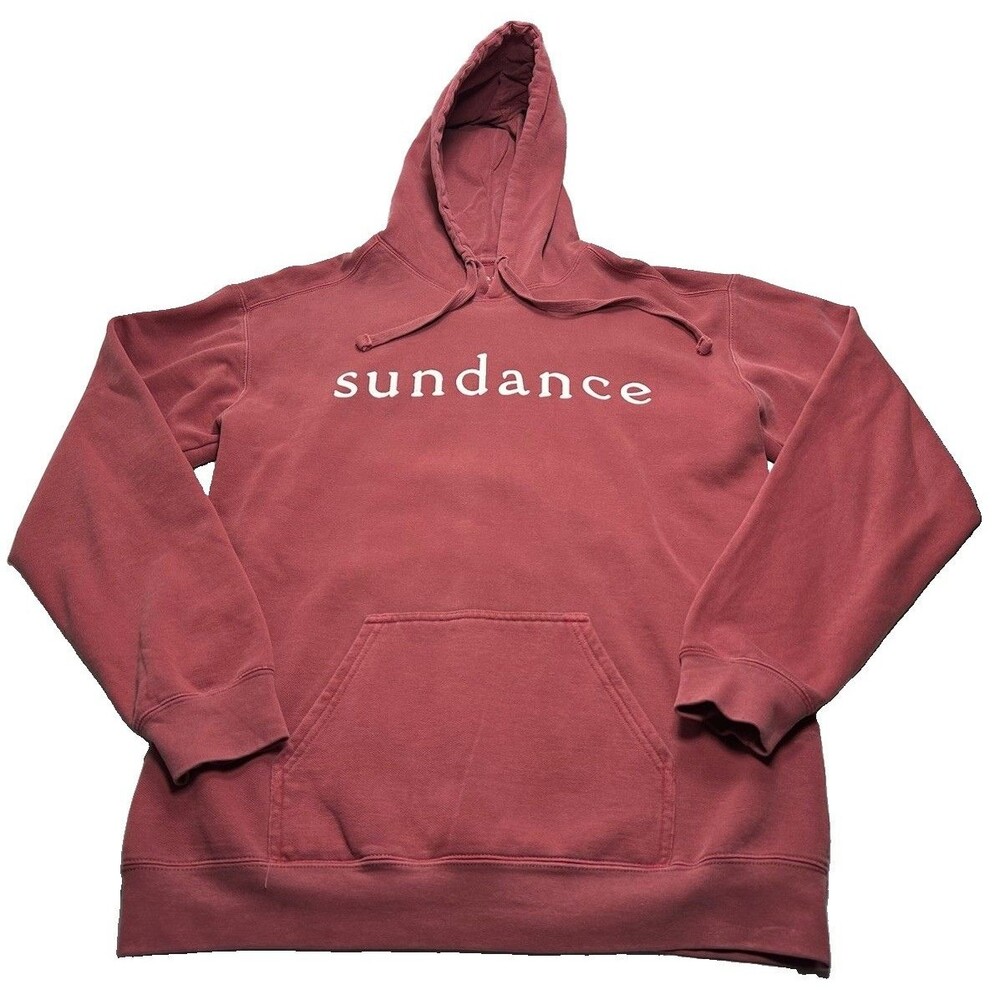 Women's Sundance Classic Logo Hoodie Size Medium Faded Maroon